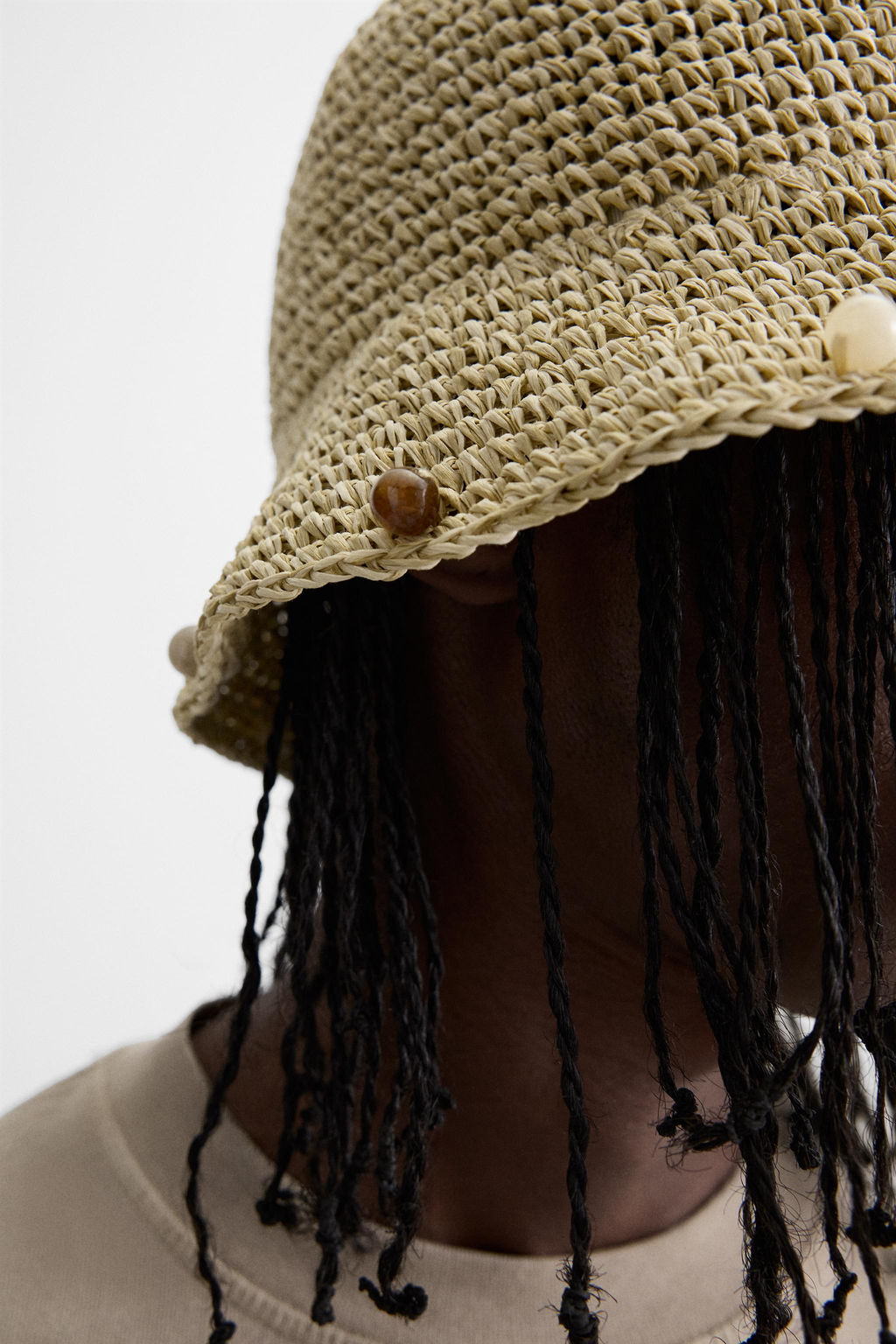 CROCHET BEADED HAT - Zara фото 2