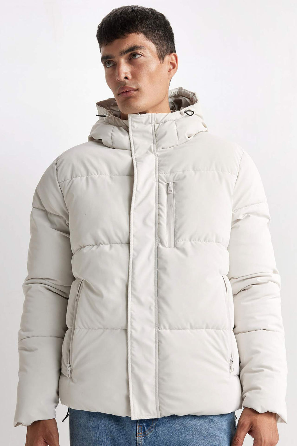 Su Itici Kapusonlu Mont Fermuarl? C?tc?tl? Cepli - Defacto фото 2