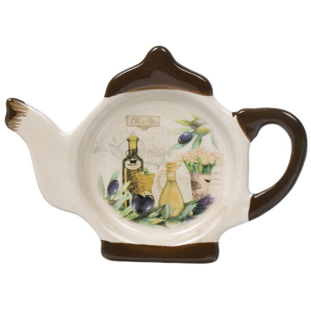 Подставка для чайных пакетиков, доломит, фигурная, Левадия (419416) /DANIKS/  фото 3