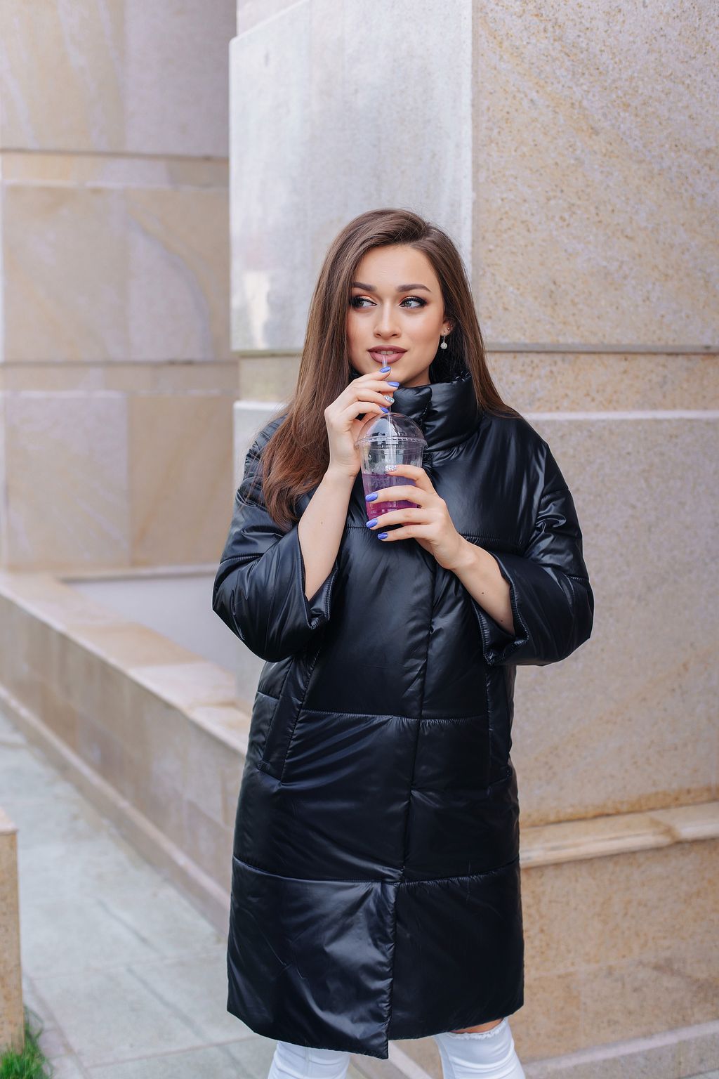 Куртка женская демисезонная 21680 (лиловый) - Kankan фото 13