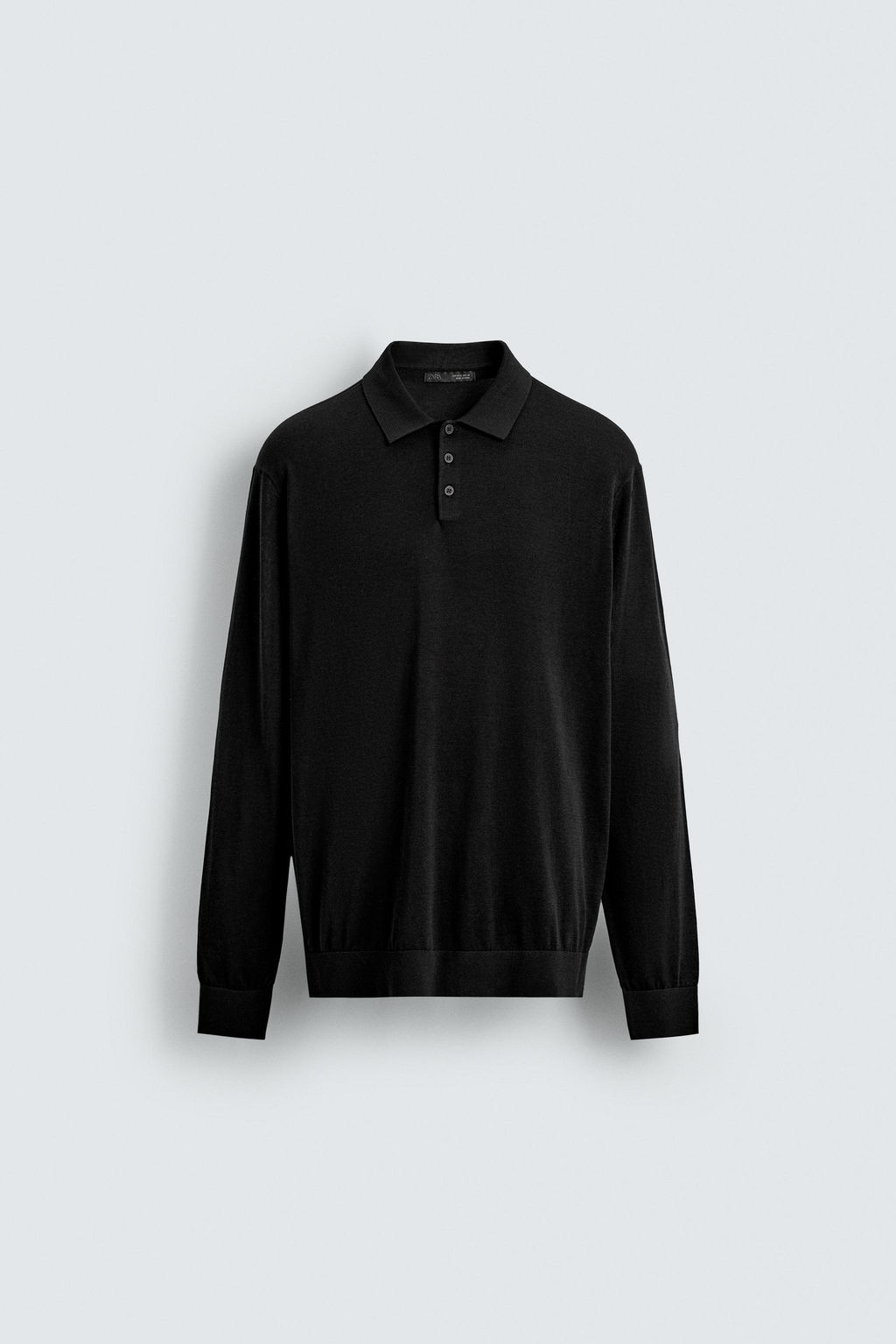 KNIT COTTON-SILK POLO SHIRT - Zara фото 7