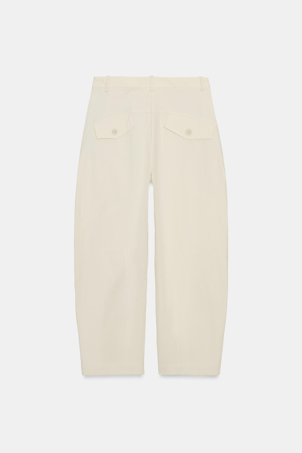 PANTAL?N CRUZADO BOTONES ZW COLLECTION / Tostado claro - Zara фото 5