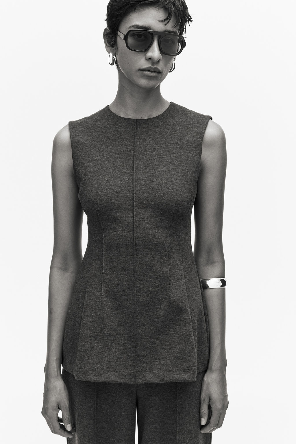 Top punto roma con cintura entallada - H&m фото 2