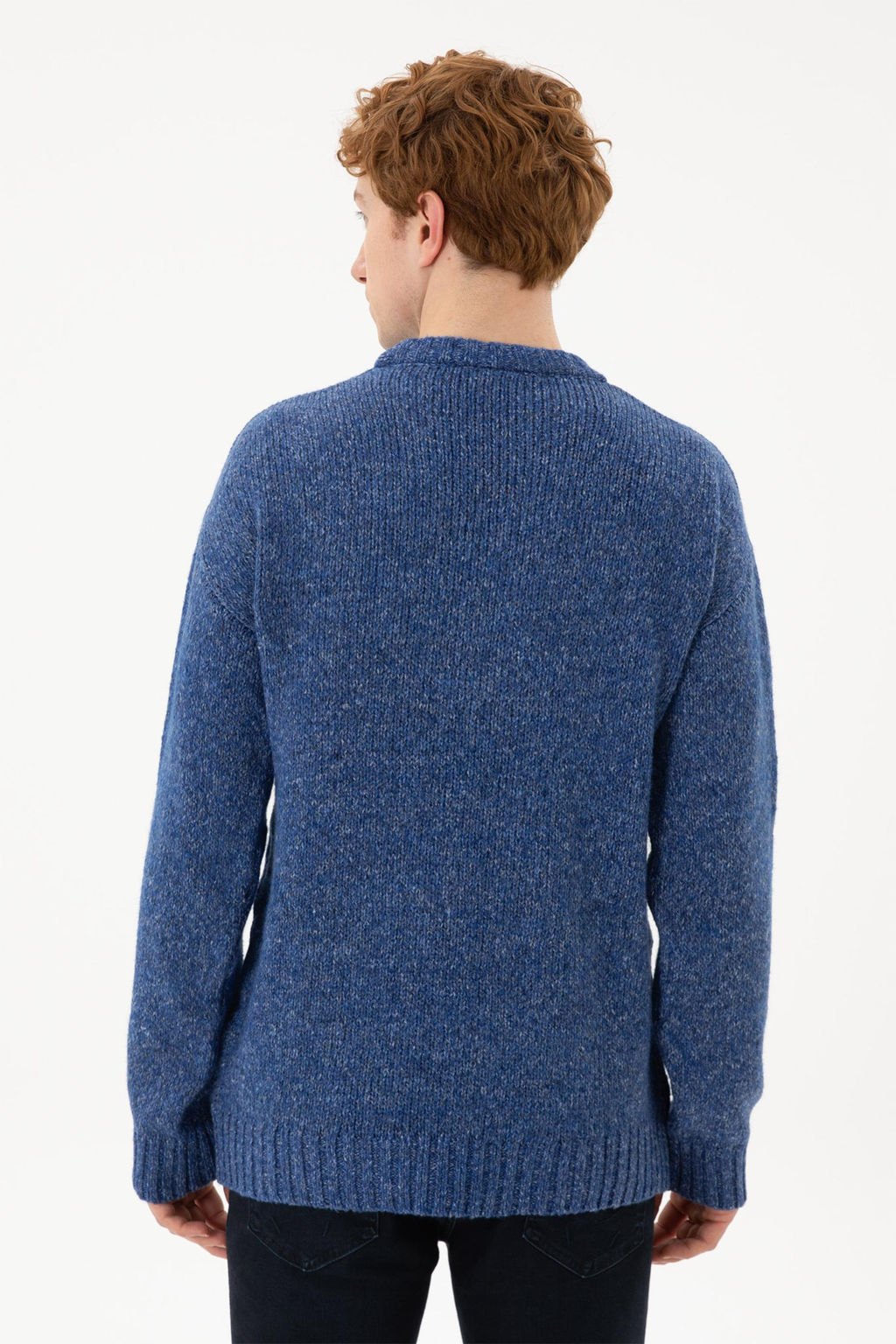 Мужской свитер Saks меланжевого цвета - U.s. polo assn фото 12