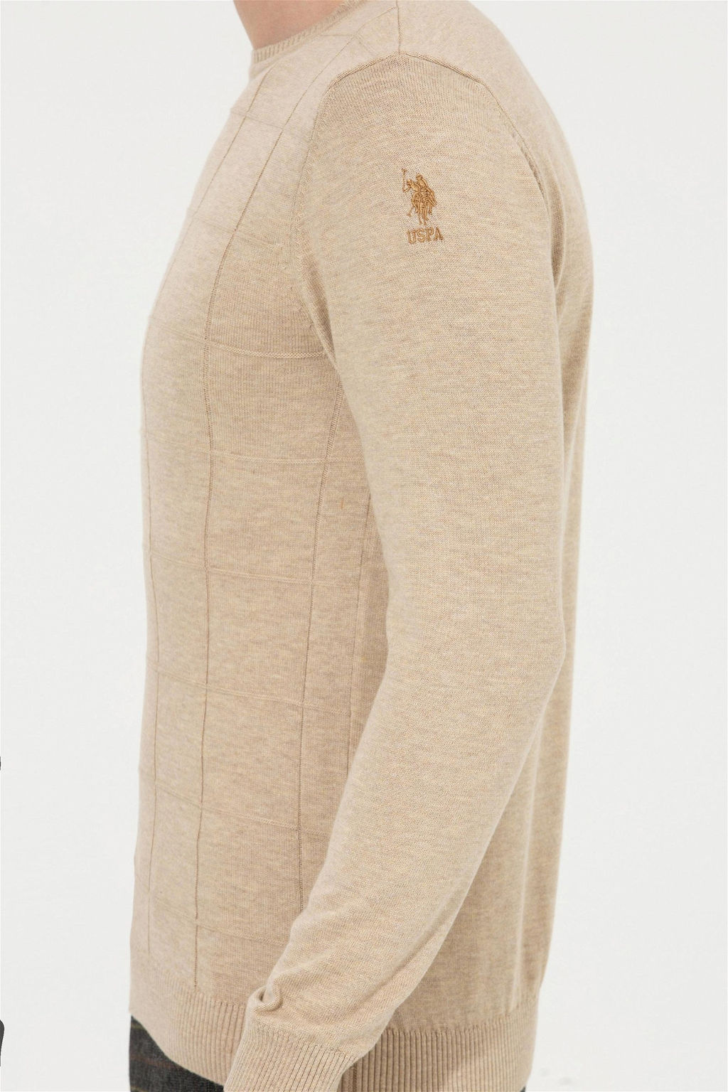 U. S. Polo Assn Мужской свитер из каменного меланжа - U.s. polo assn фото 14