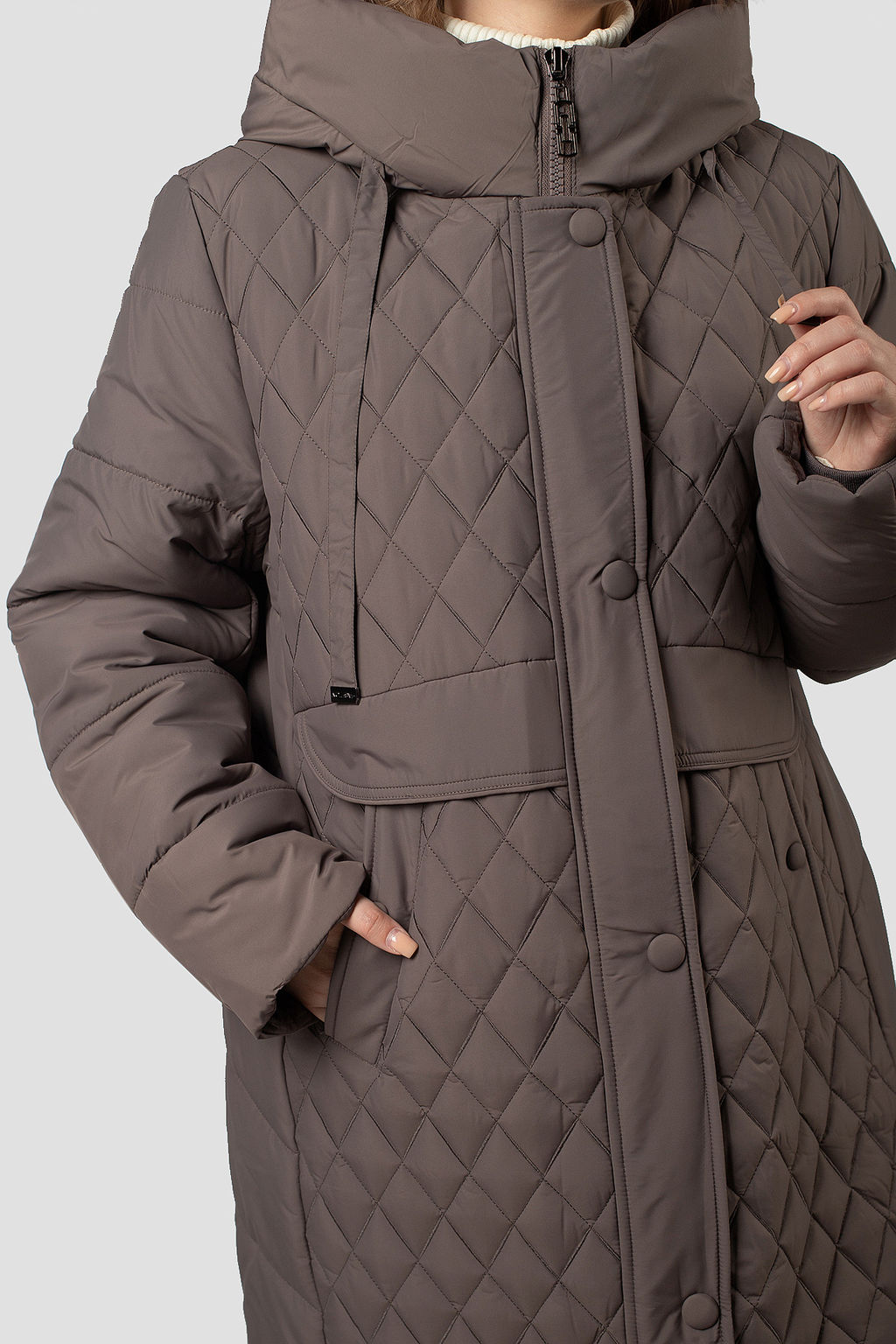 05-2262 Куртка женская зимняя (шерстепон 250) - El podio фото 5