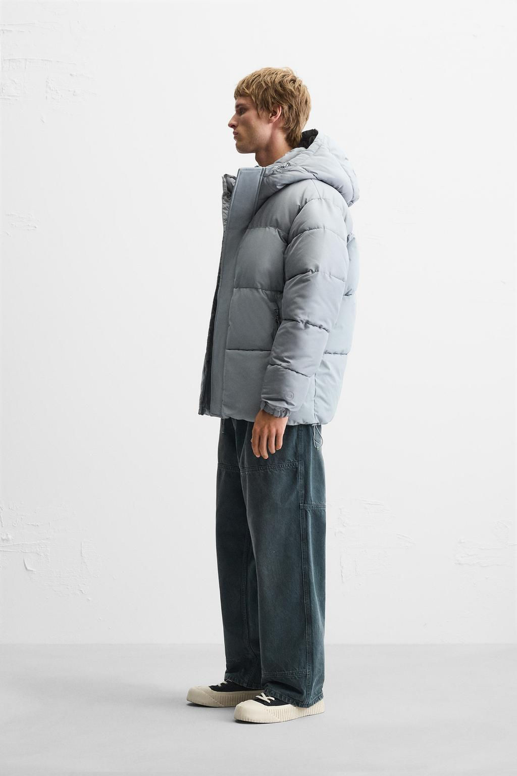 HOODED PUFFER JACKET - Zara фото 11