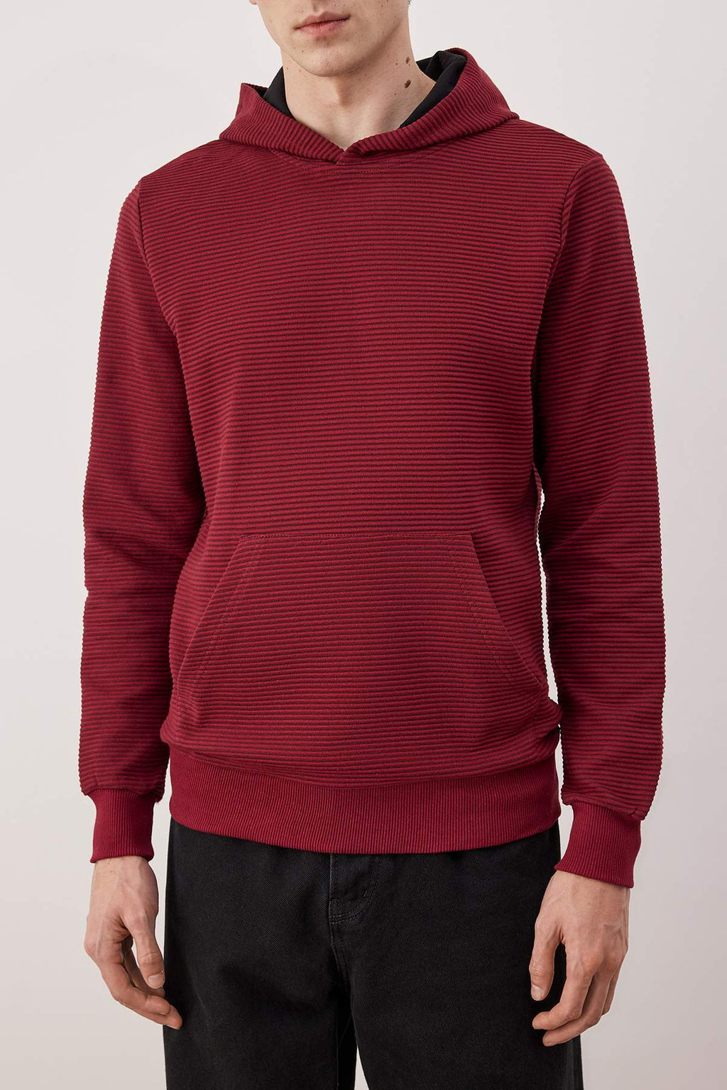 Lacivert Regular/Normal Kesim Kapusonlu Dokulu Sweatshirt TMNAW26SW00068 - Trendyolmilla фото 21