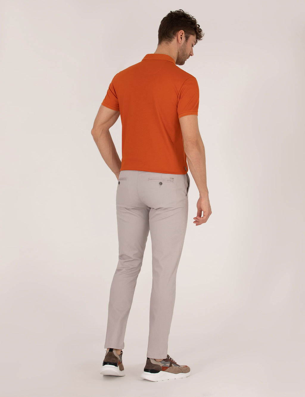 Gri Arm_rl_ Slim Fit Chino Pantolon