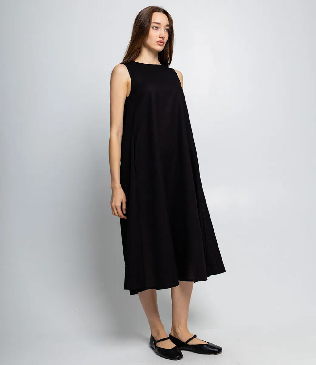 Платье #КТ2631, чёрный