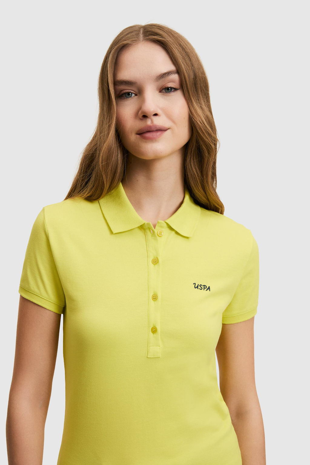 Kad_n F_st_k Ye_ili Polo Yaka Basic Ti__rt - U.s. polo assn фото 2