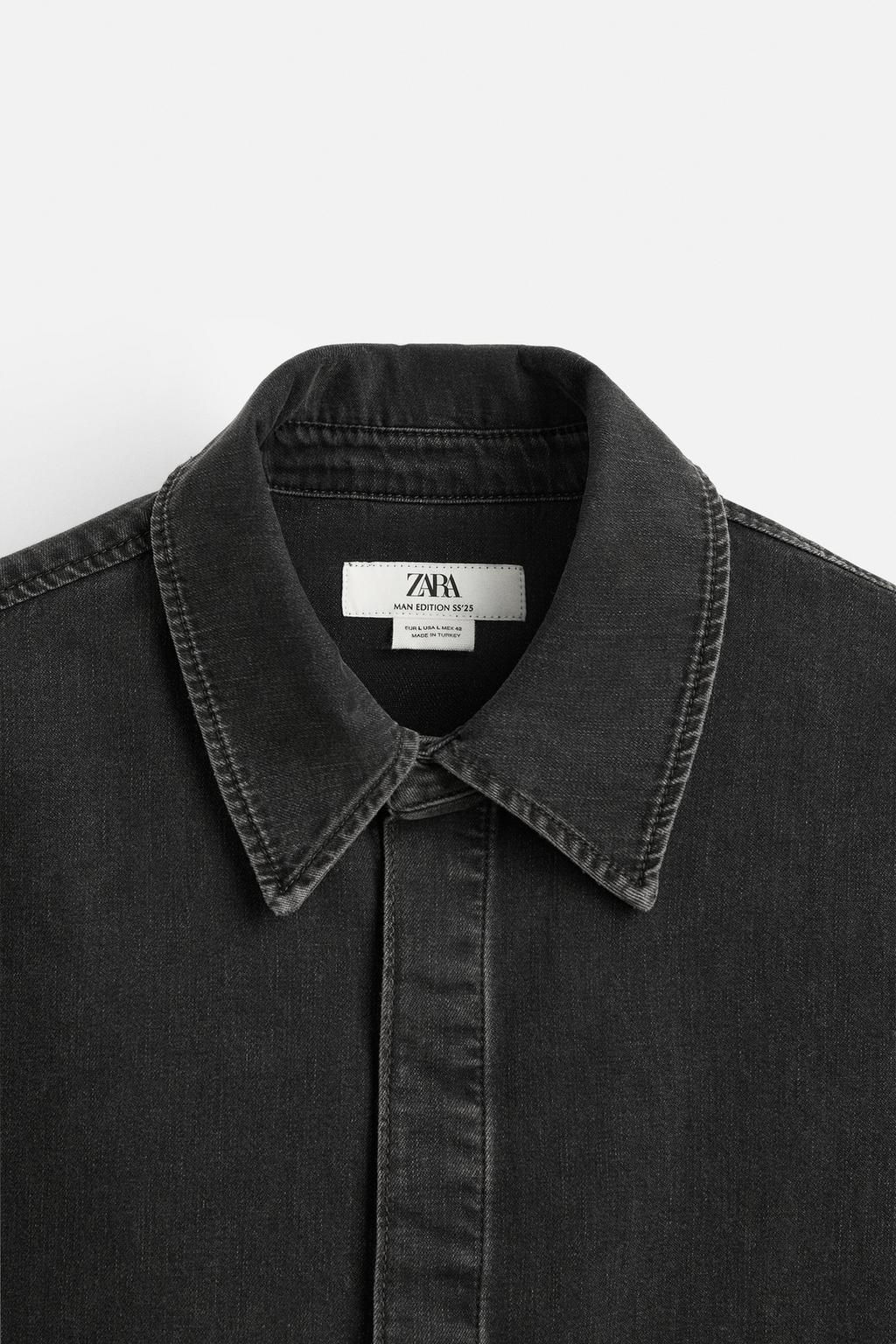 LIMITED EDITION DENIM SHIRT - Zara фото 8
