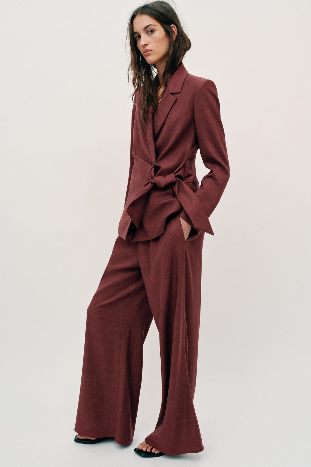PANTAL?N ANCHO CON LINO SET / ?xido - Zara фото 3
