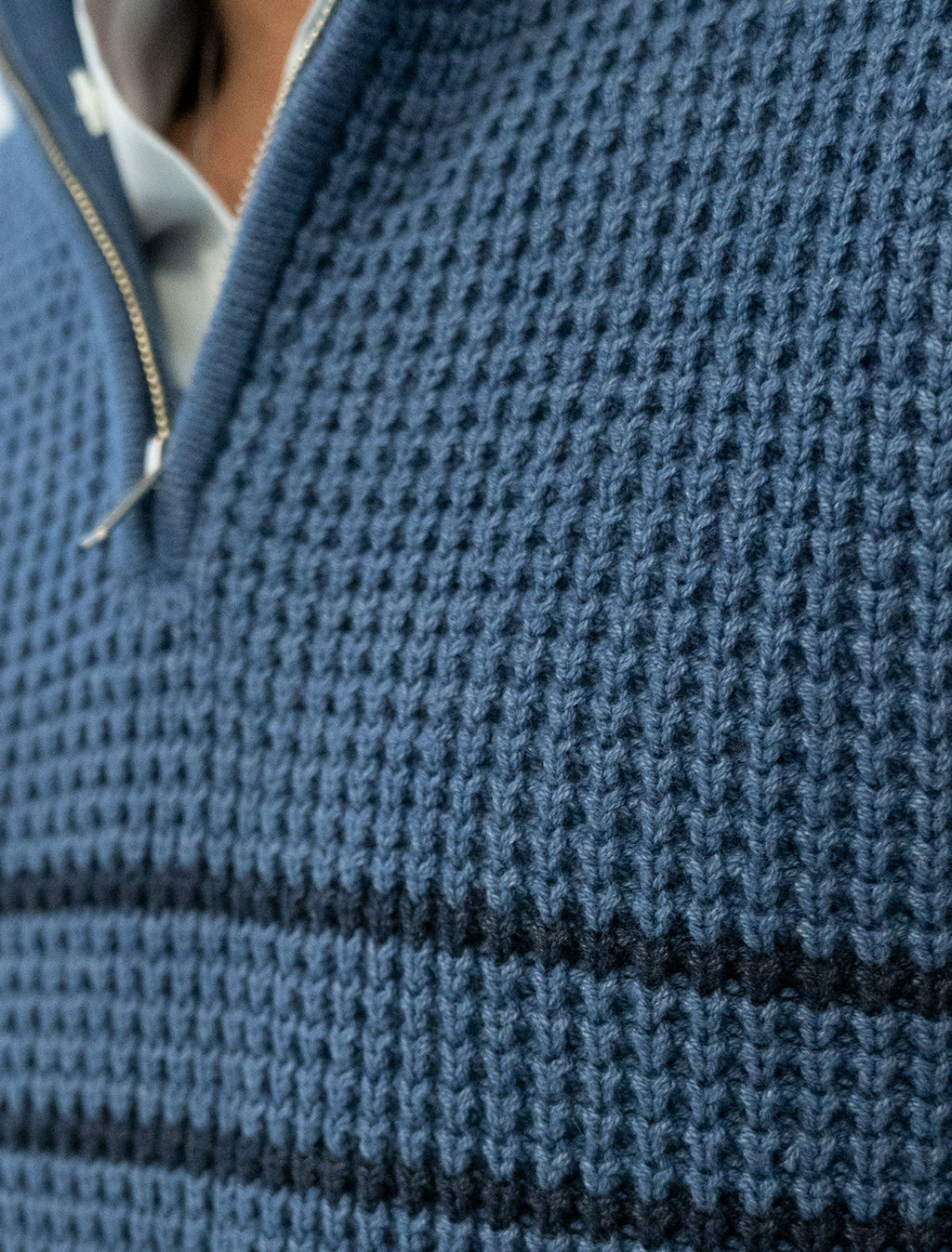 VILATTE / Свитер фактурной крупной вязки с металлической молнией  фото 5