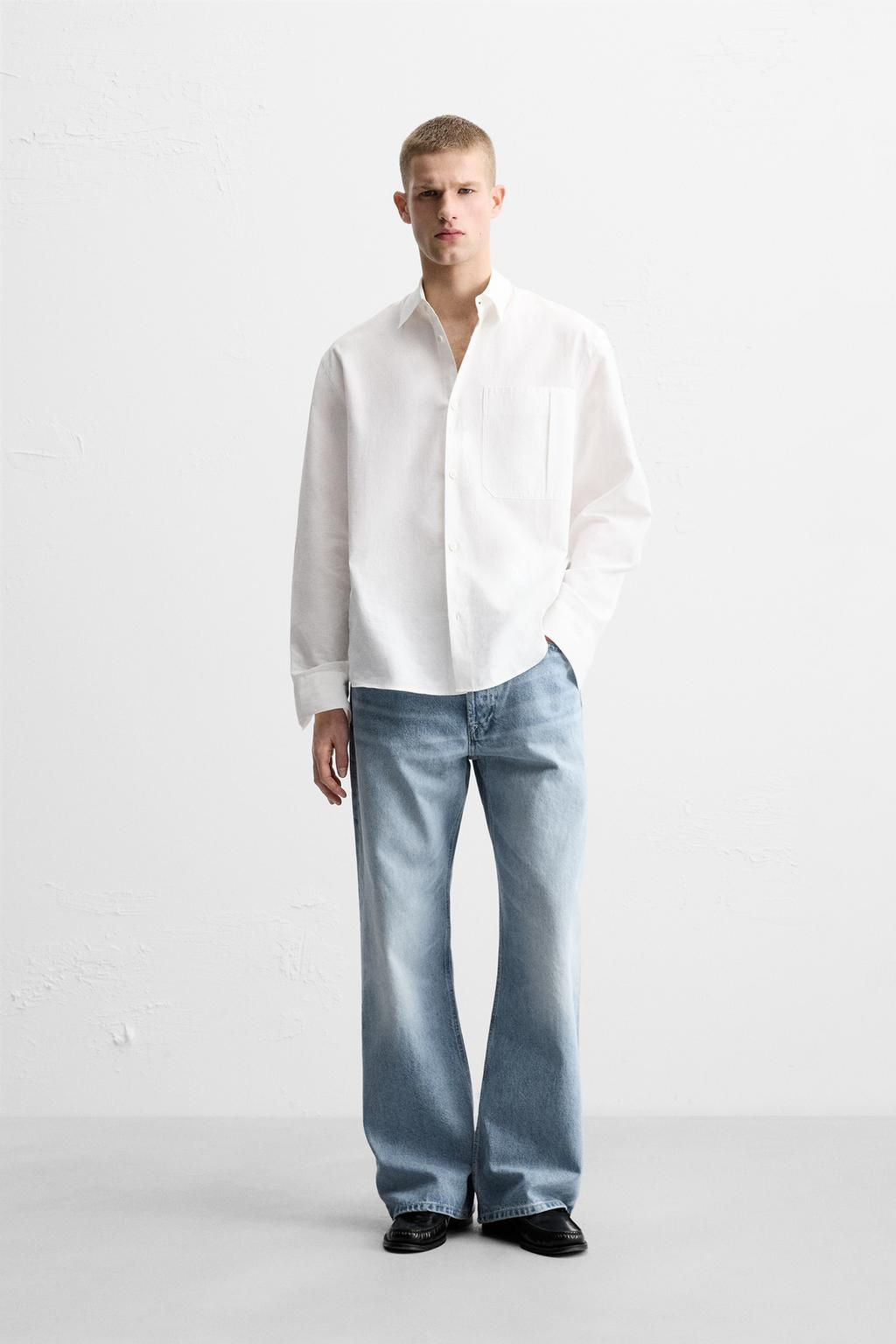 BAGGY FLARE FIT JEANS - Zara фото 9