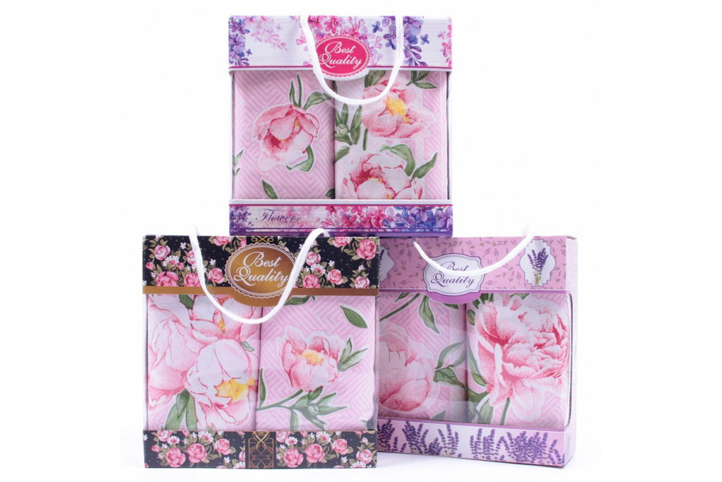 Набор полотенец рогожка Купон 2шт. РК 180 тдл (10537/1) в сумочке