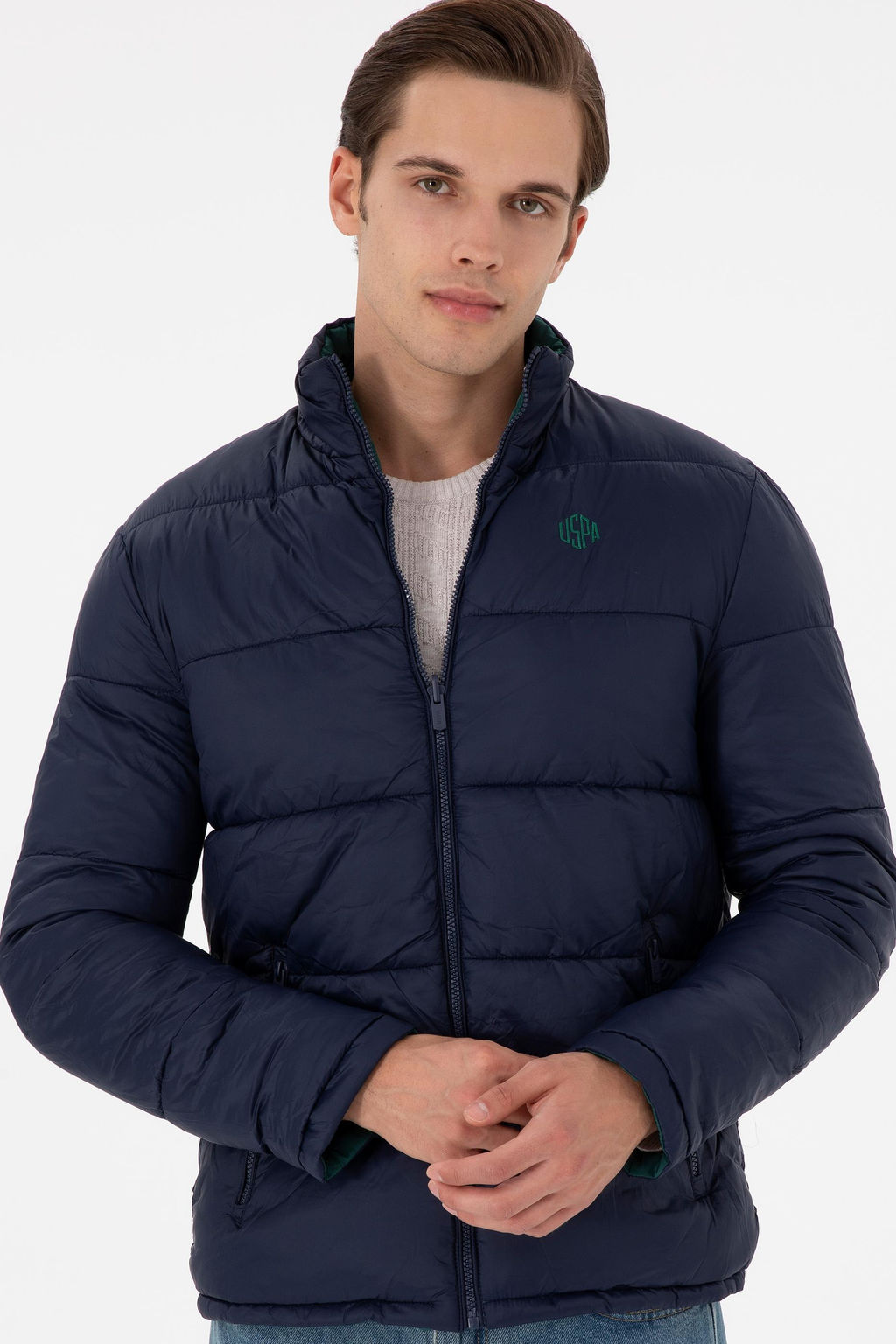 Мужское темно-зеленое пальто Неожиданная скидка в корзине - U.s. polo assn фото 2