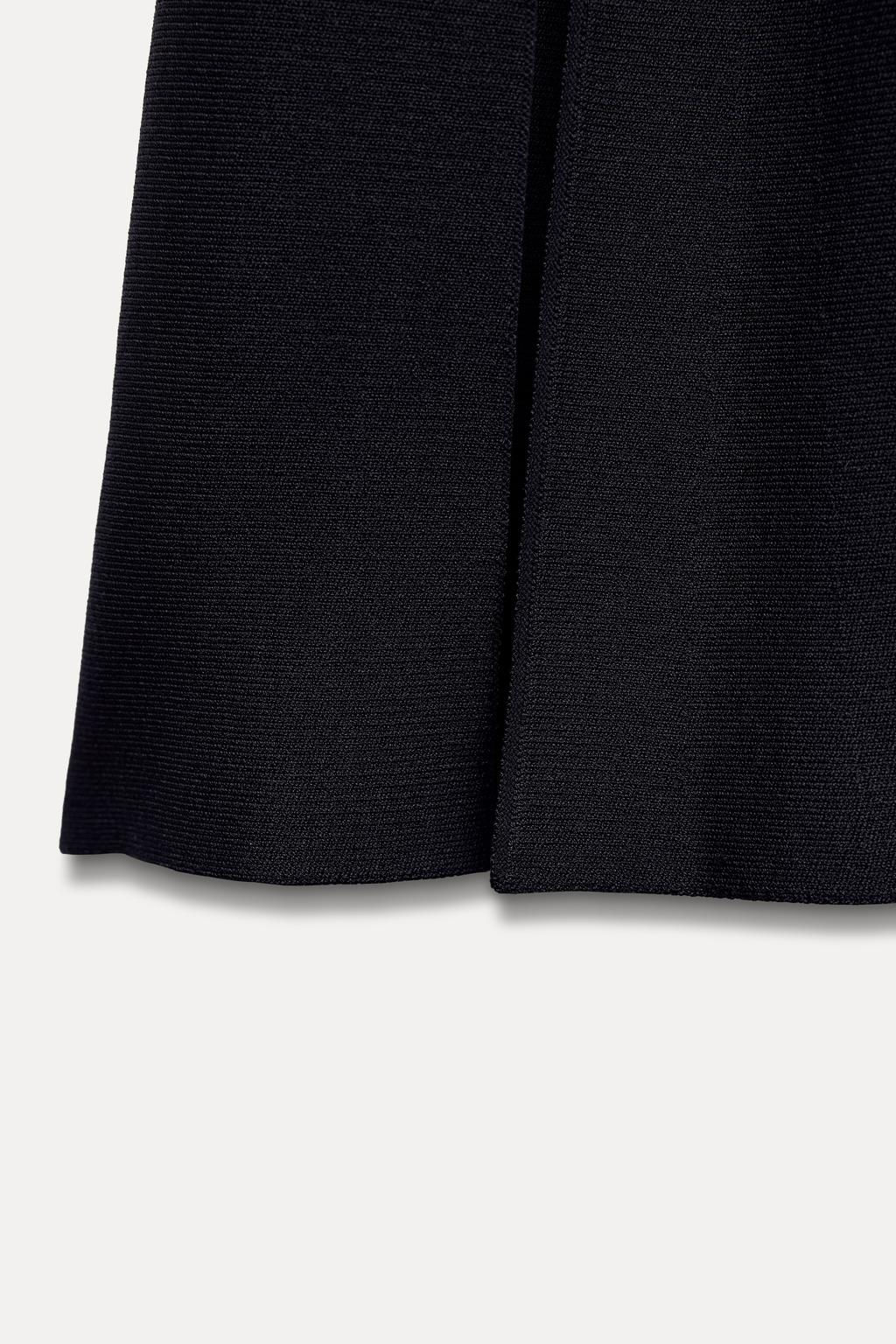 BOX PLEAT KNIT MINI DRESS - Zara фото 9