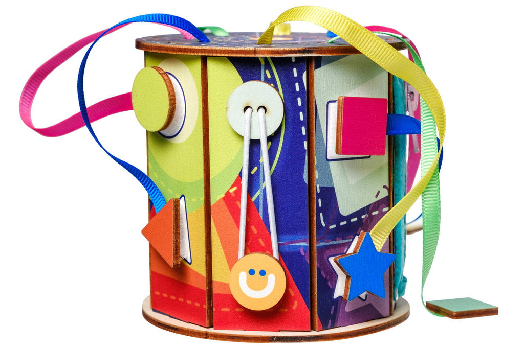 Игра по системе Монтессори Бизиборд Фигуры - Smiledecor фото 4