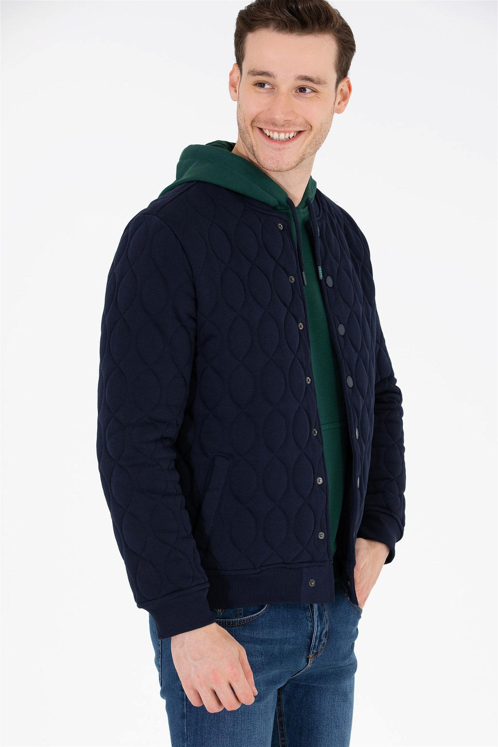 Мужской вязаный кардиган с каменным воротником-стойкой Неожиданная скидка в корзине - U.s. polo assn фото 2