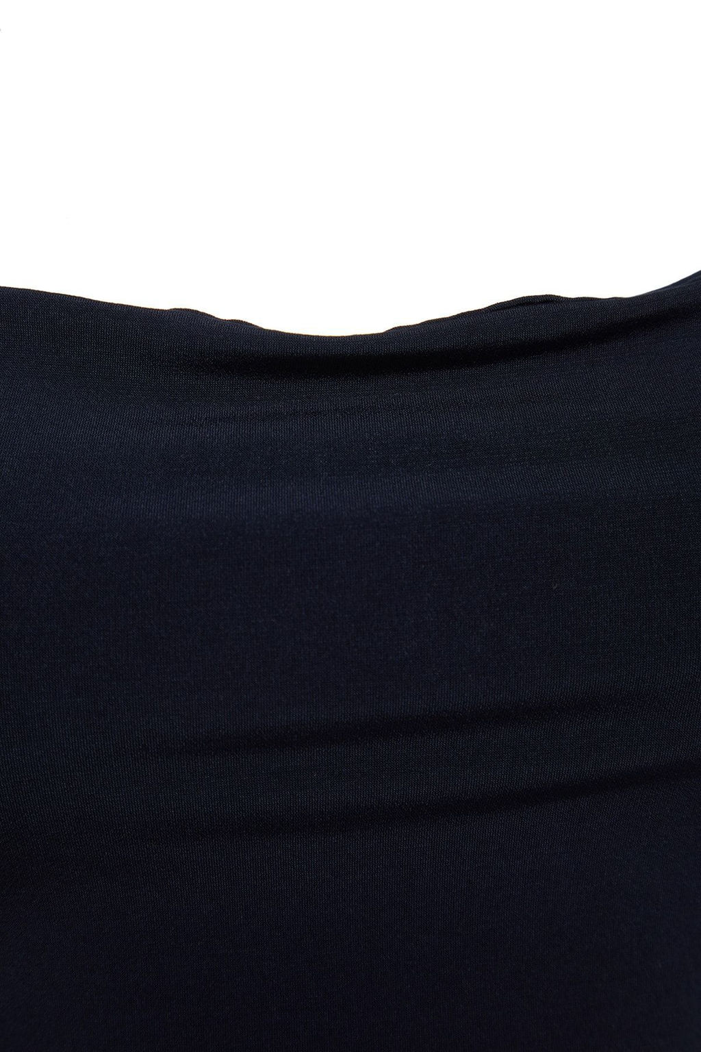 TRENDYOLMILLA Siyah Vucuda Oturan Degaje Yaka Midi Ask?l? Esnek Orme Midi Kalem Elbise TWOSS19AD0020  фото 7