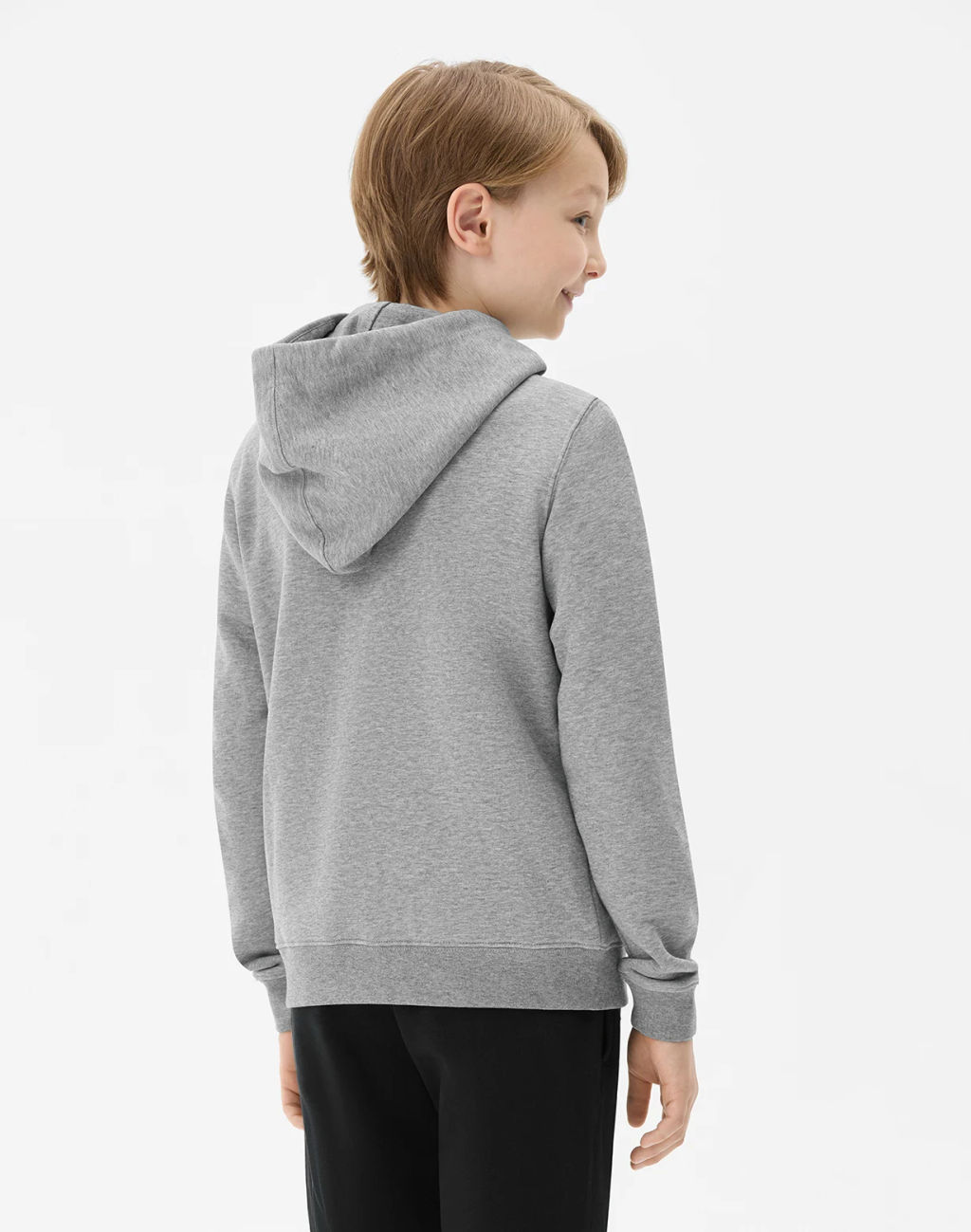 Худи JOGEL ESSENTIAL Cotton Hoodie, серый меланж, детский  фото 8