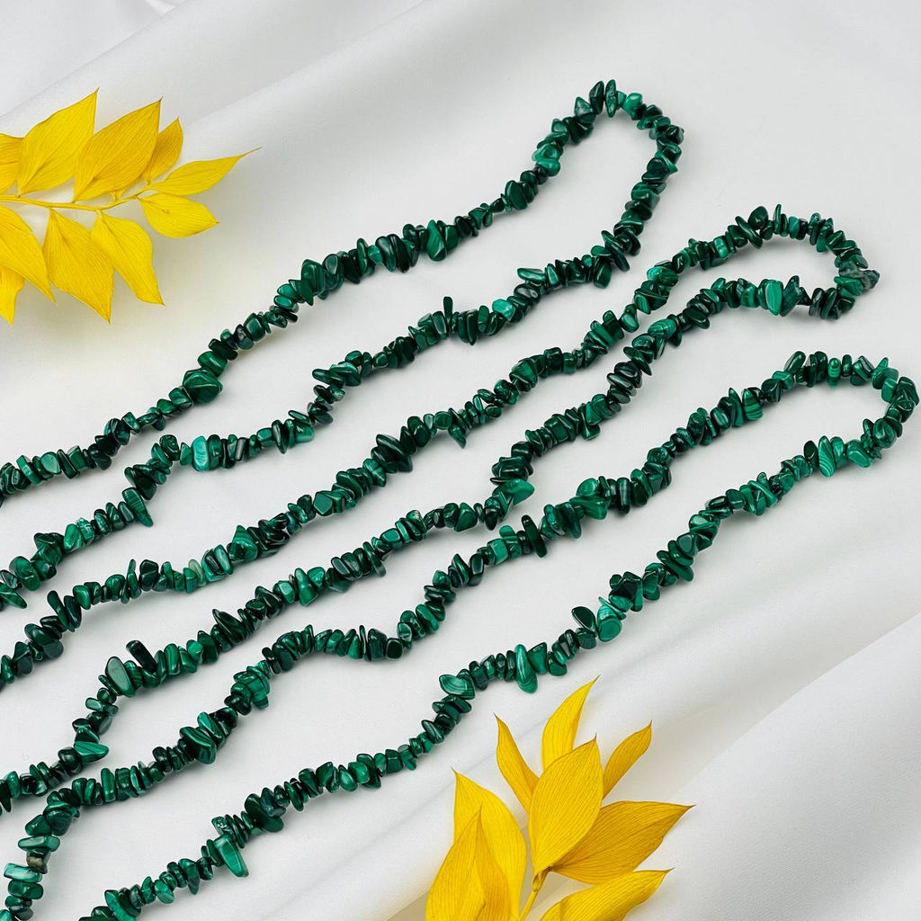Бусины для украшений из Малахита крошка