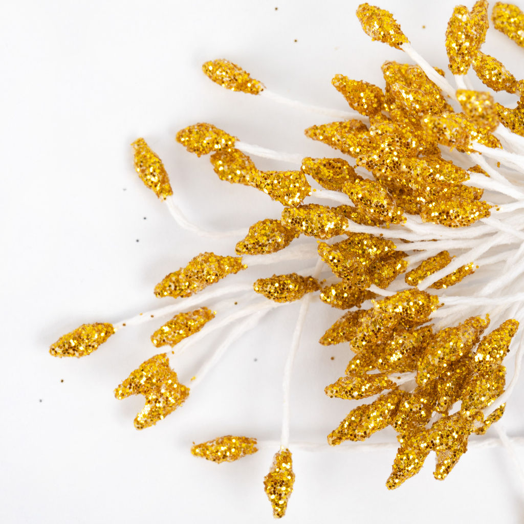 Blumentag Тычинки для искусственных цветов TIC/M-2 10 х 85 шт под золото/gold фото 6