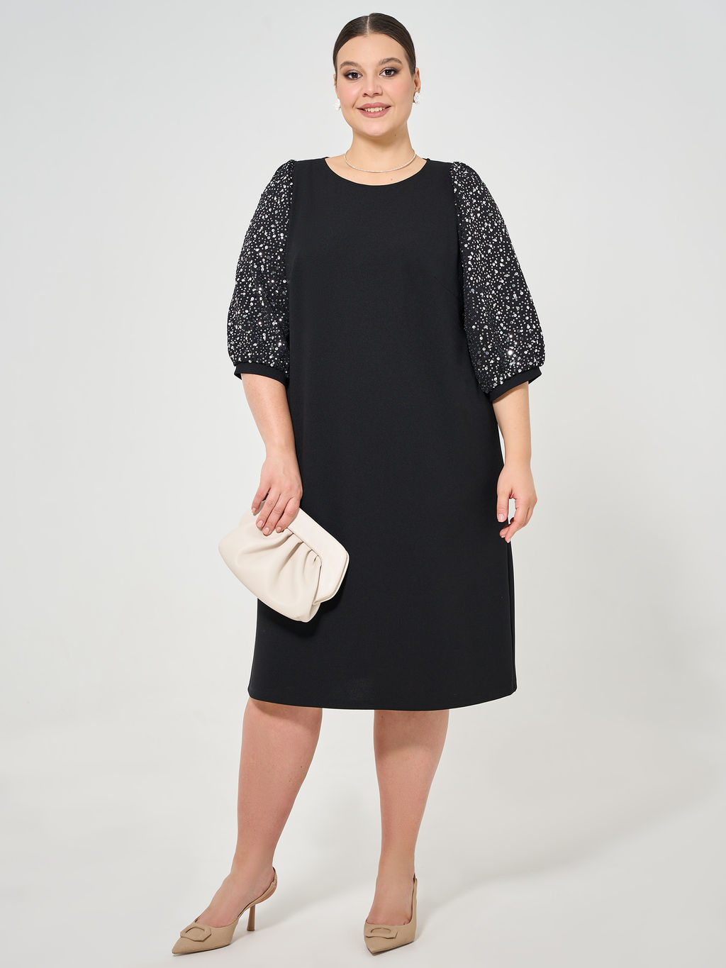 Платье 0218-2 чёрный кварц - Dora фото 74