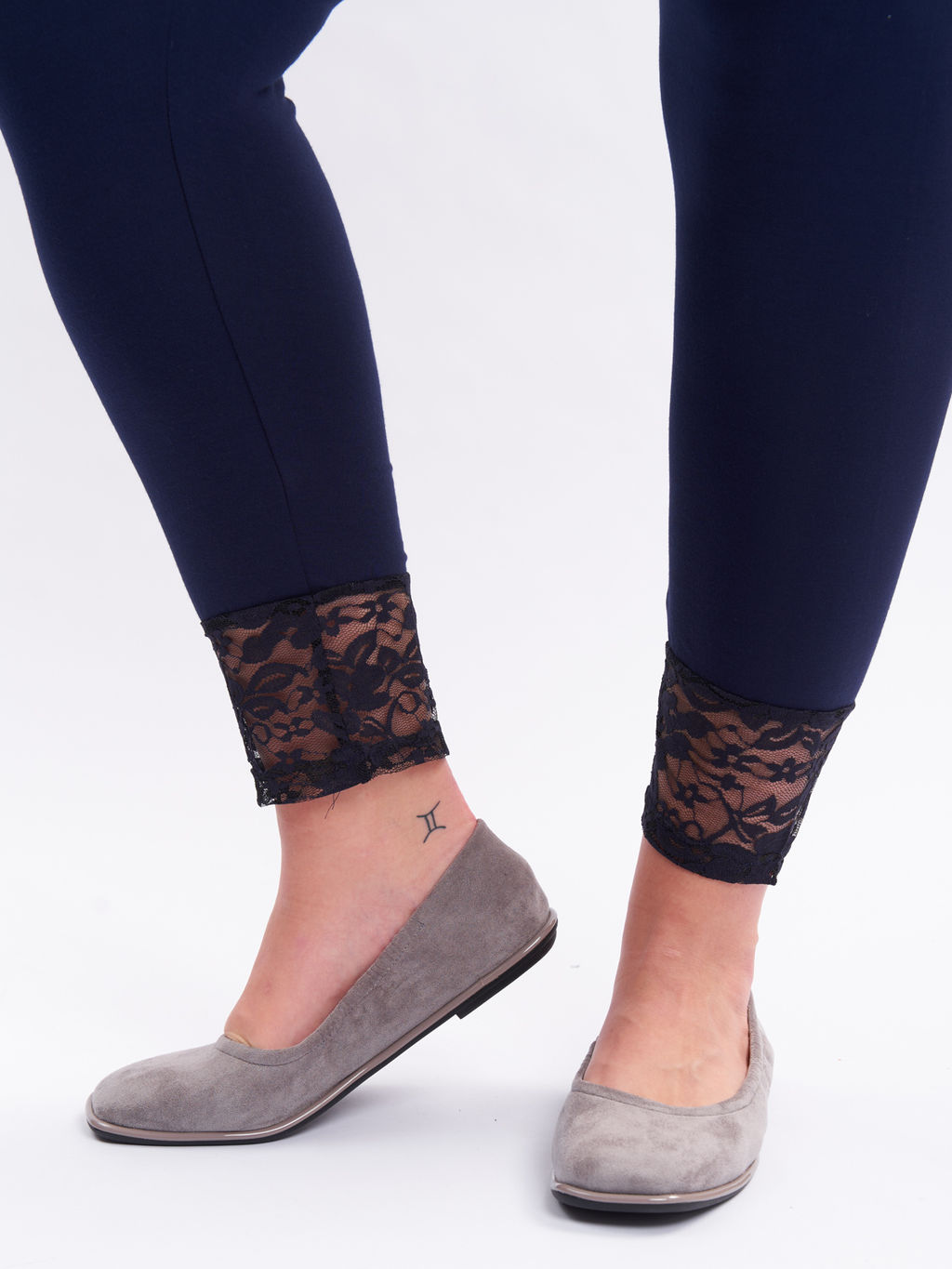 Леггинсы с кружевом LL12939DBL05