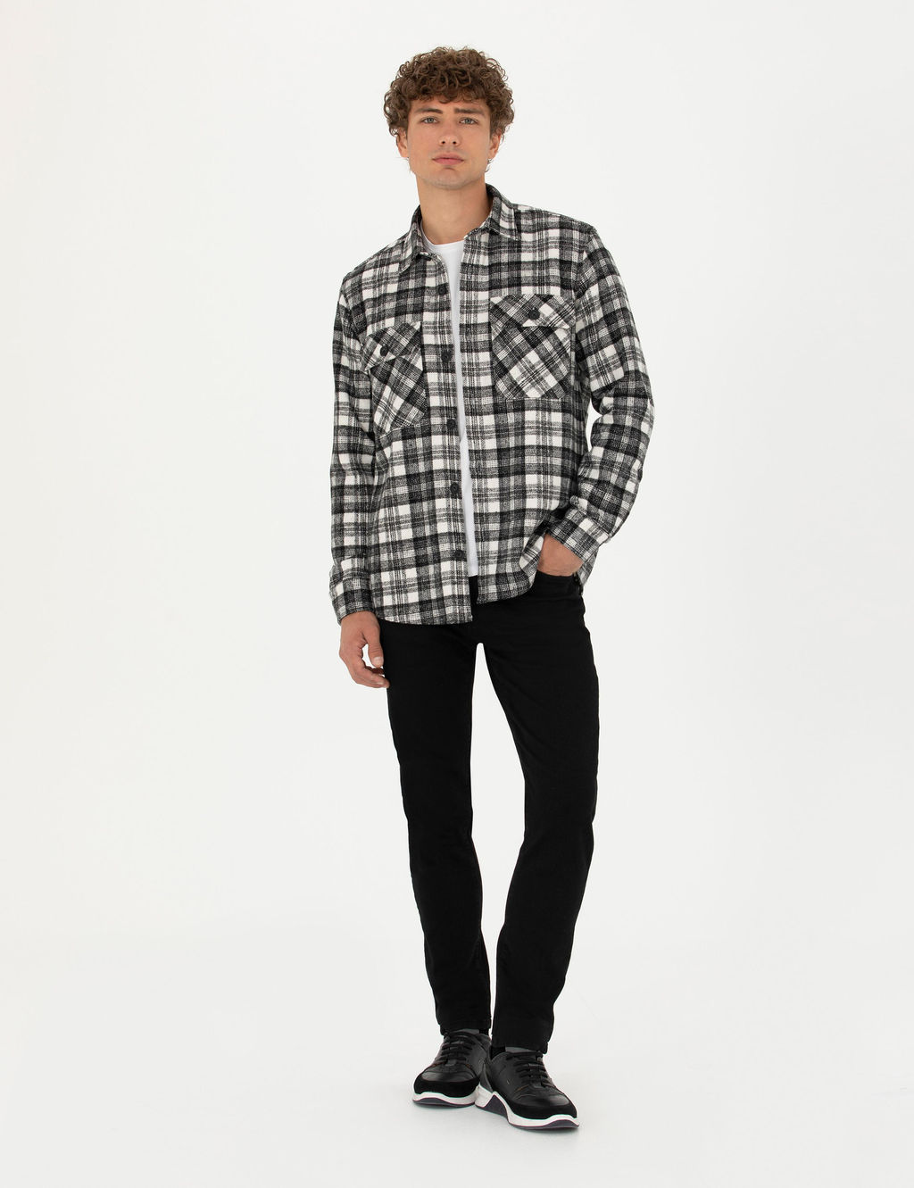 Рубашка Oversize черная