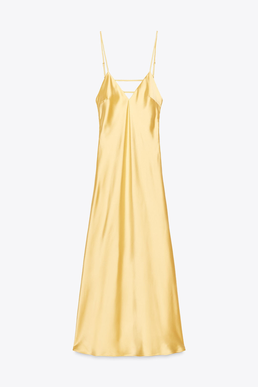 SATIN MIDI DRESS - Zara фото 31