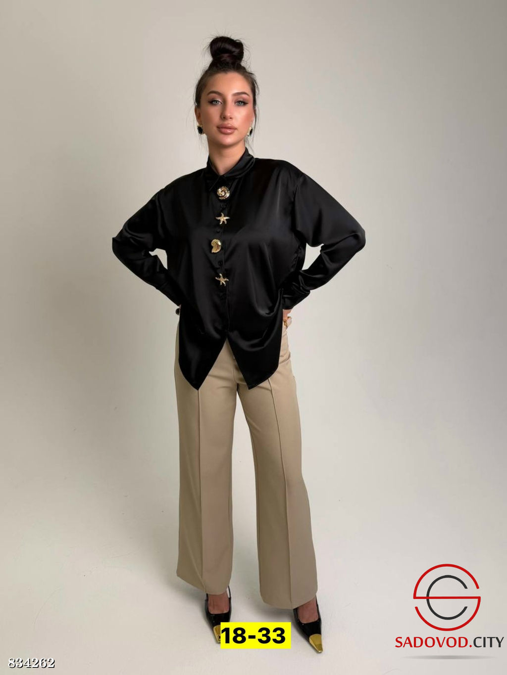 Рубашка женская из шелка - Bruno фото 3