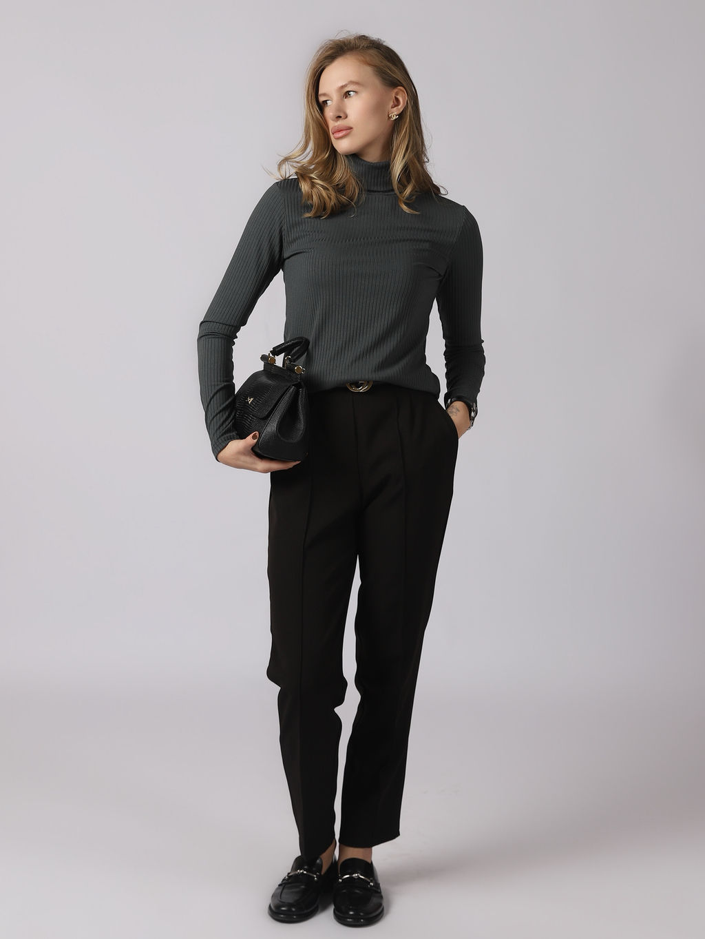 Водолазка женская с горлом КВ200 Графит от фабрики Спортсоло