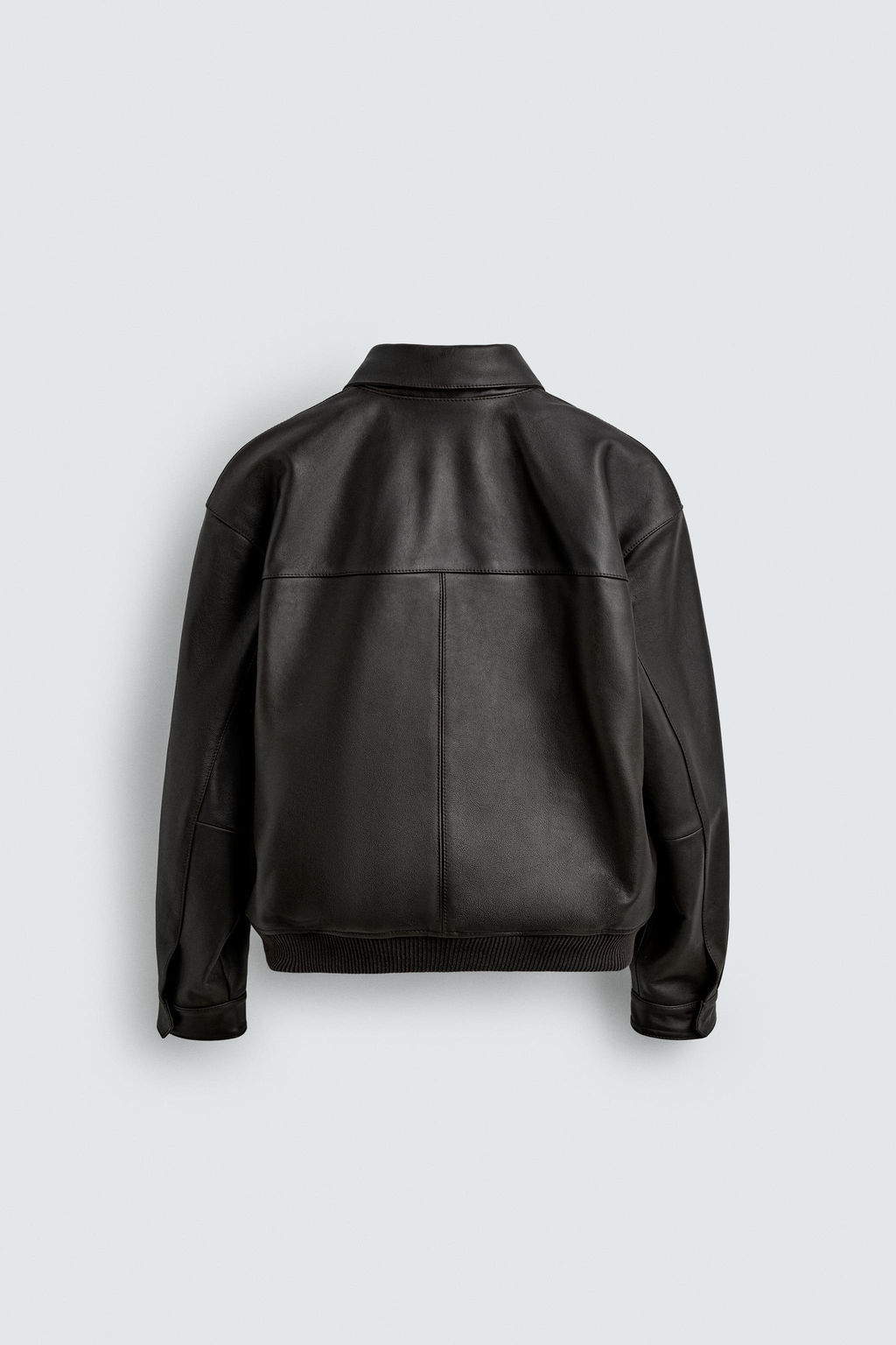 AARON LEVINE X ZARA LEATHER BOMBER JACKET  фото 6