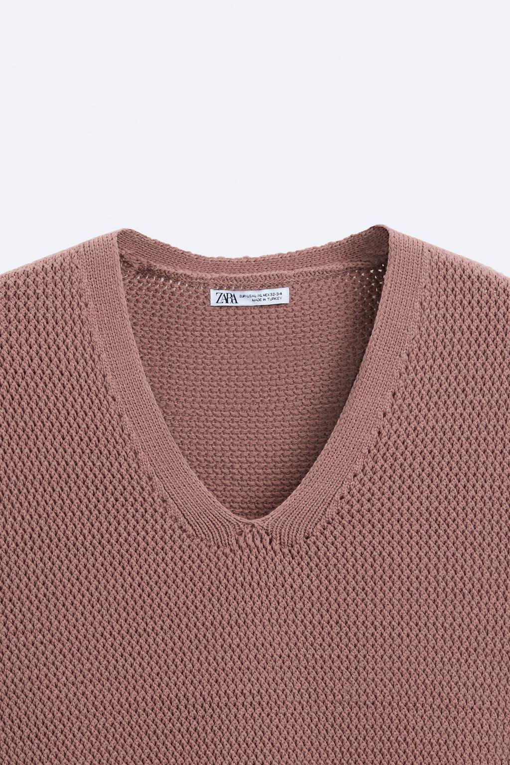 TEXTURED KNIT GILET - Zara фото 10