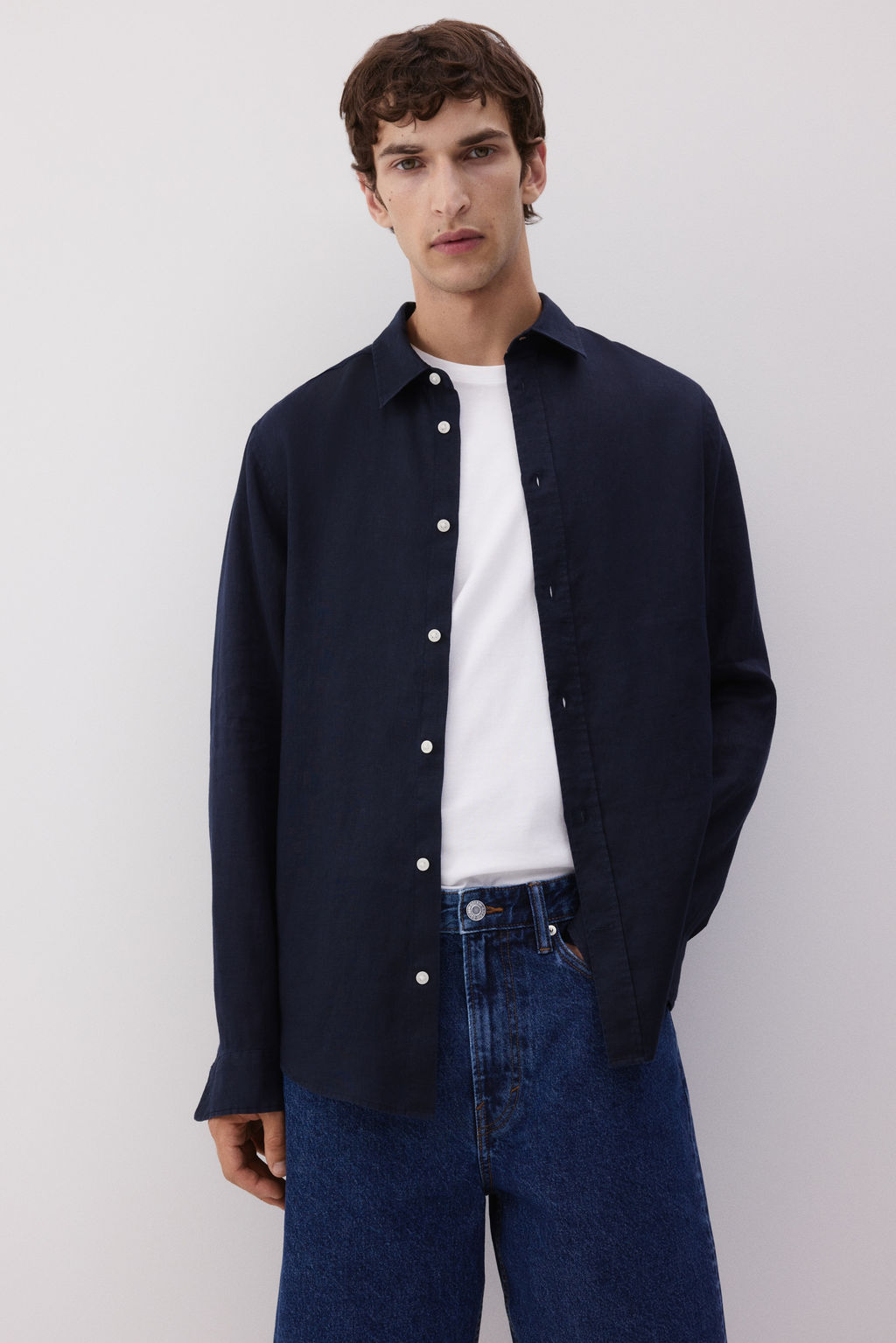 Camisa de lino Regular Fit - H&m фото 4