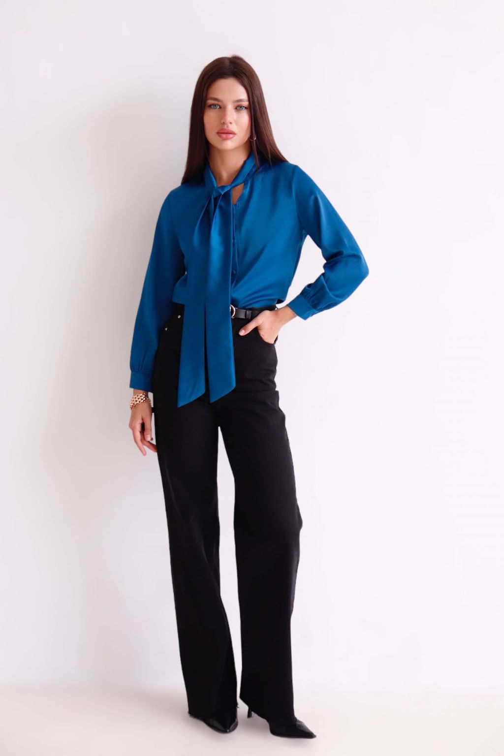 Martichelli Блуза синяя  фото 7