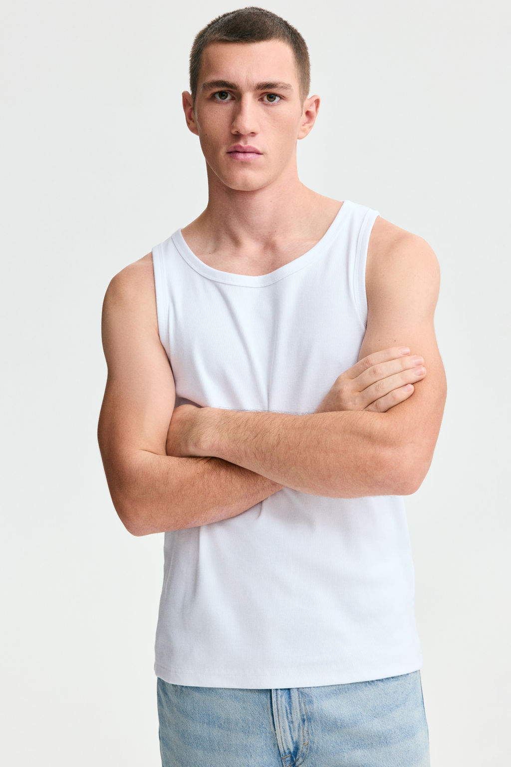 Camiseta sin mangas en canal? Slim Fit - H&m фото 6