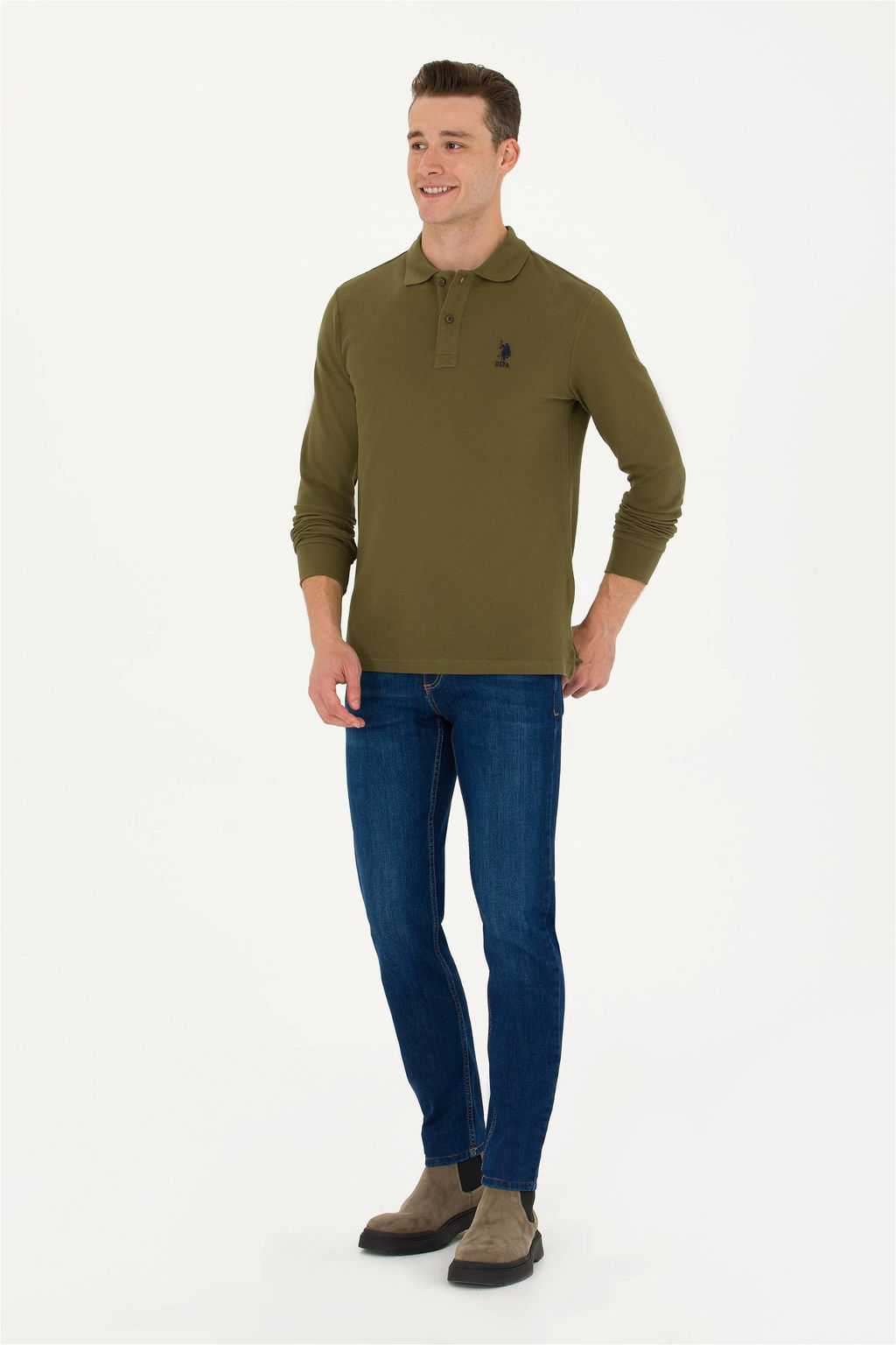 Мужские темно-синие джинсовые брюки Неожиданная скидка в корзине - U.s. polo assn фото 8