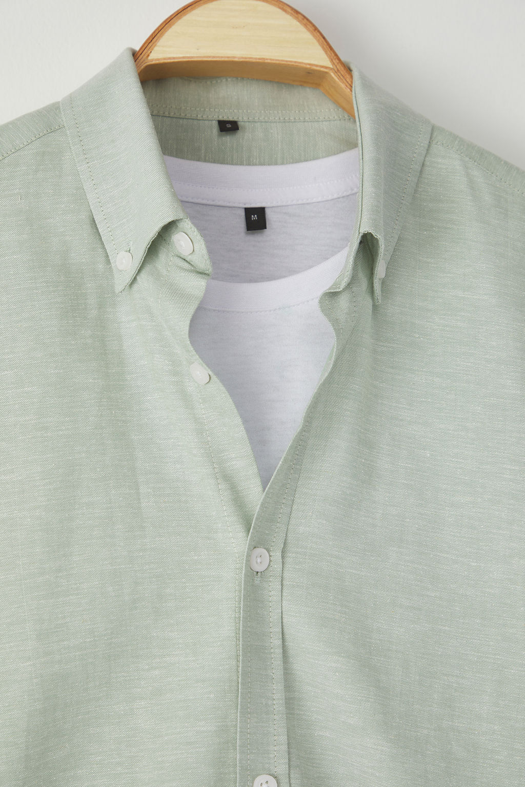 Trendyolmilla Man Yesil Regular Erkek Gomlek TMNSS25GO00000  фото 7
