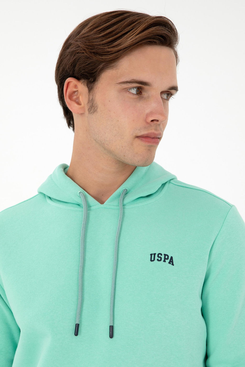 Мужской мятный базовый свитшот - U.s. polo assn фото 2