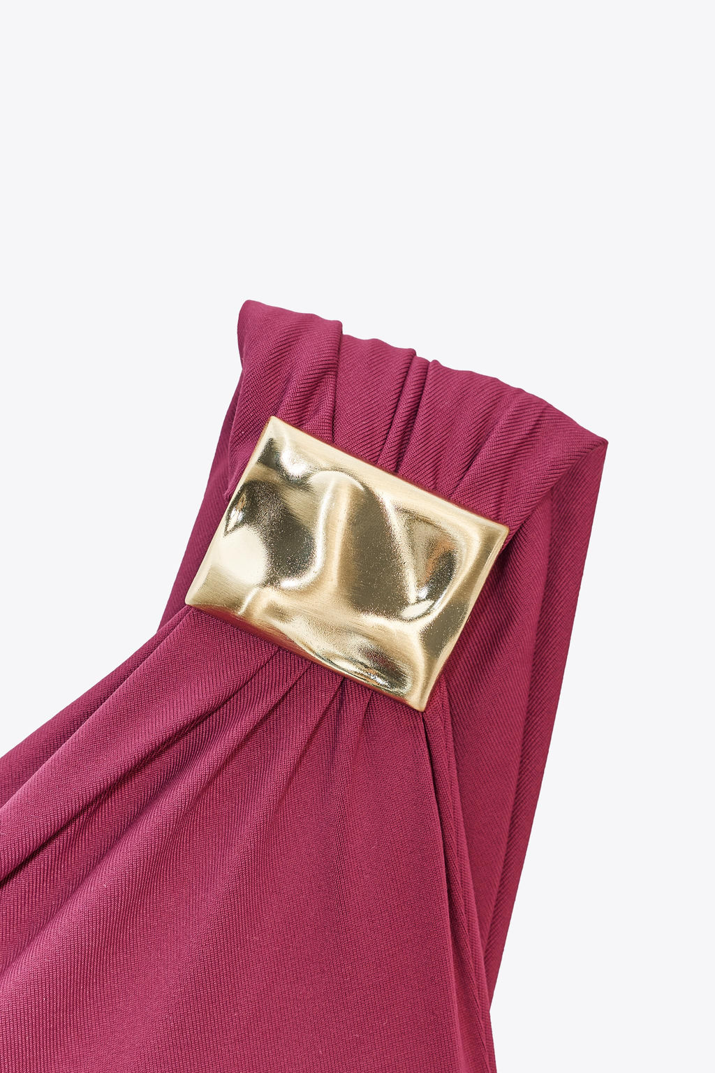 ASYMMETRIC POLYAMIDE BODYSUIT WITH METAL APPLIQUE - Zara фото 16