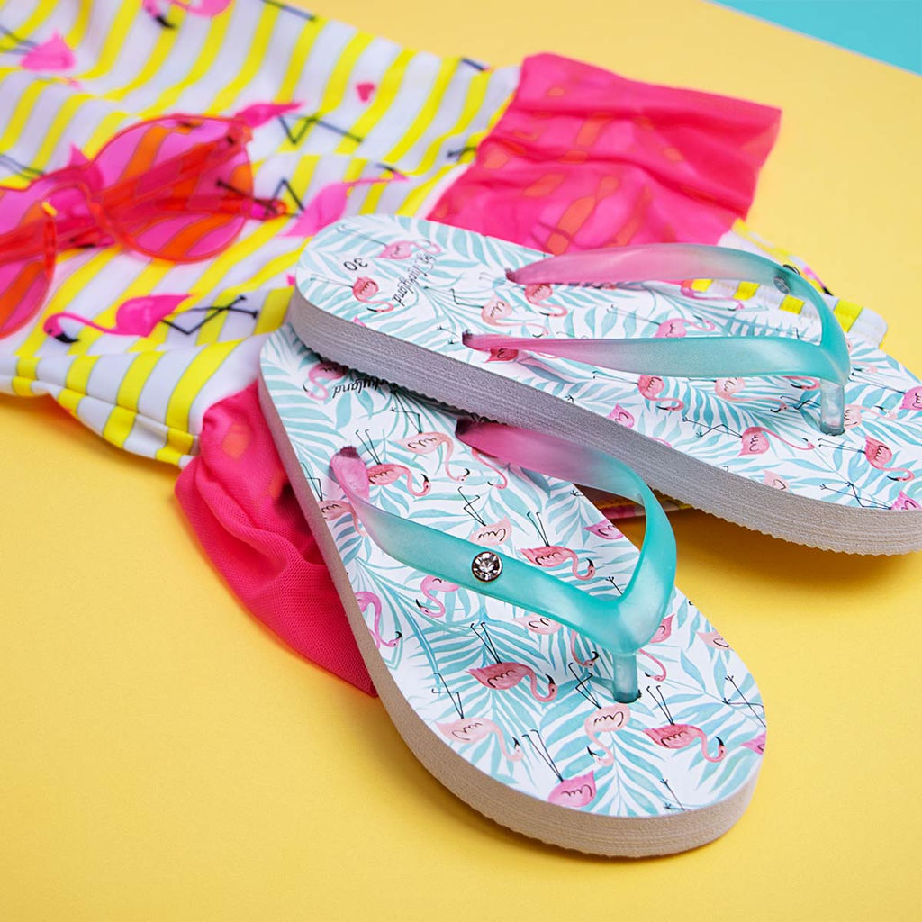 Сланцы Lucky Land для девочки - Соль&перец фото 2