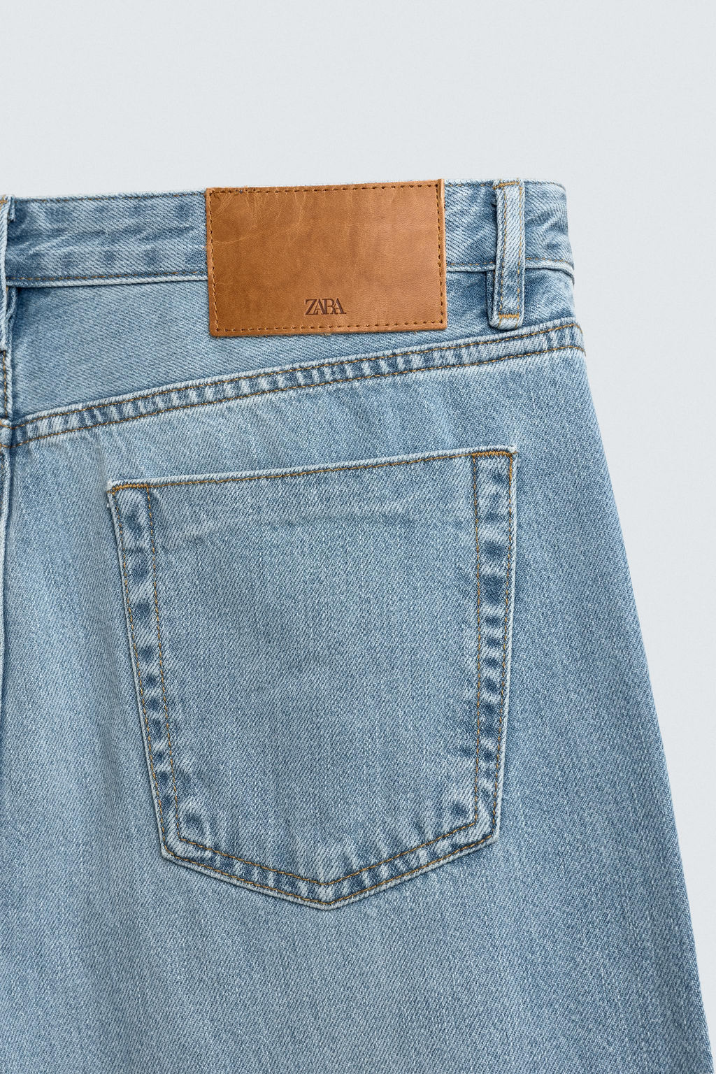 JEANS STRAIGHT ANKLE FIT ALGOD?N - LYOCELL / Azul claro - Zara фото 11