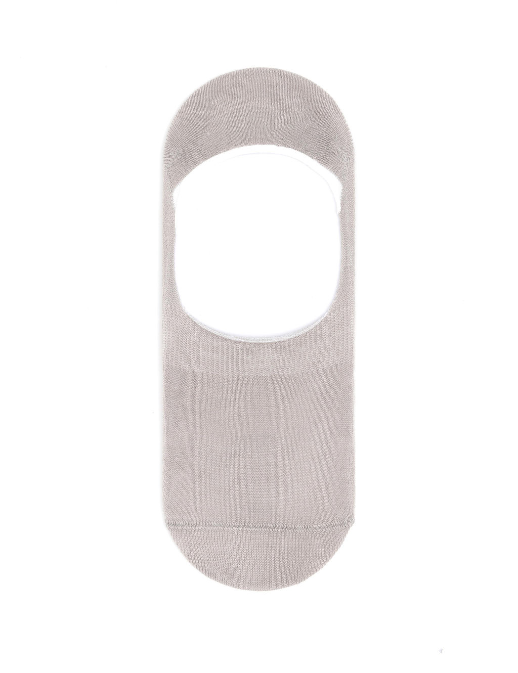 Erkek Gri D_z Babet _orap