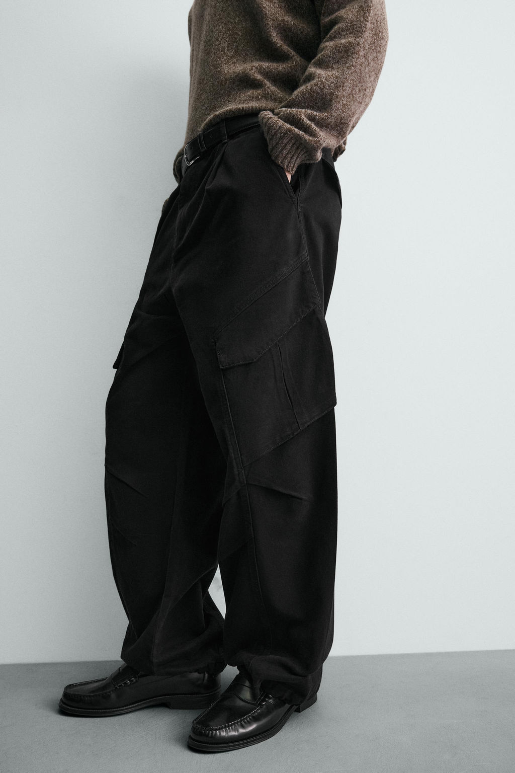 RELAXED FIT CARGO TROUSERS - Zara фото 6