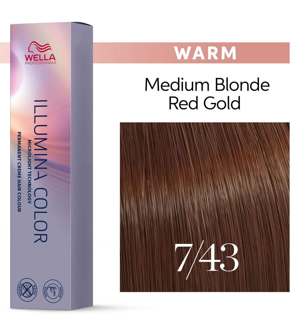 Illumina Color 7/43 Блонд красно-золотистый, Wella Professionals