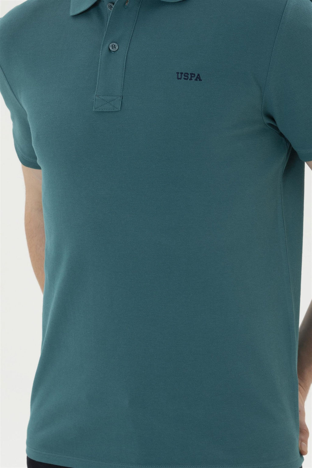 Мужская темно-зеленая базовая футболка - U.s. polo assn фото 6
