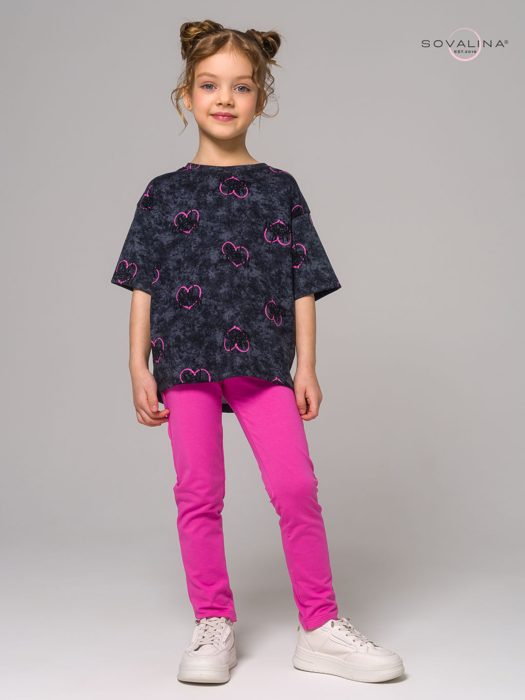 Костюм Мун варенка графит сердце-ягода - Sovalina фото 10